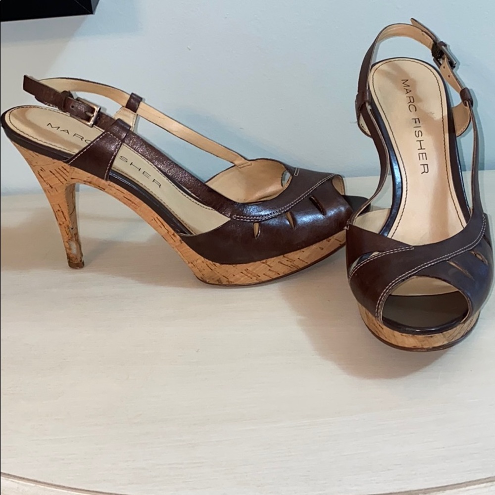 Marc Fisher MFValma leather upper heels